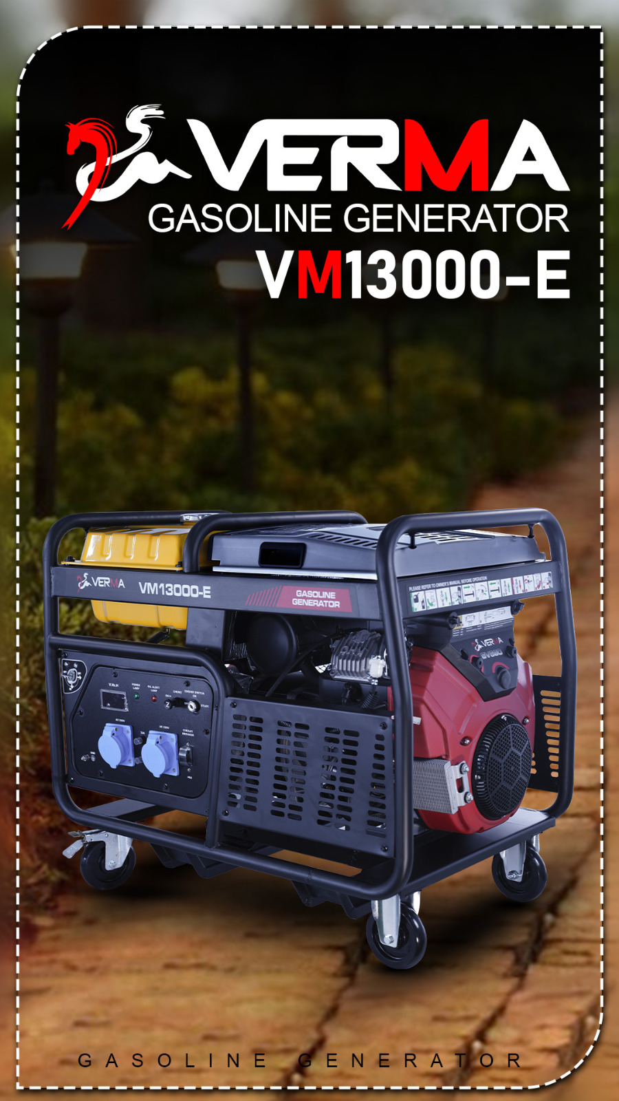 موتور برق هندلی بنزینی 2.8 کیلووات مدل VL4500 برند ولکانو